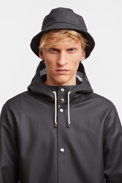 Stutterheim Beckholmen Bucket Hat In Black