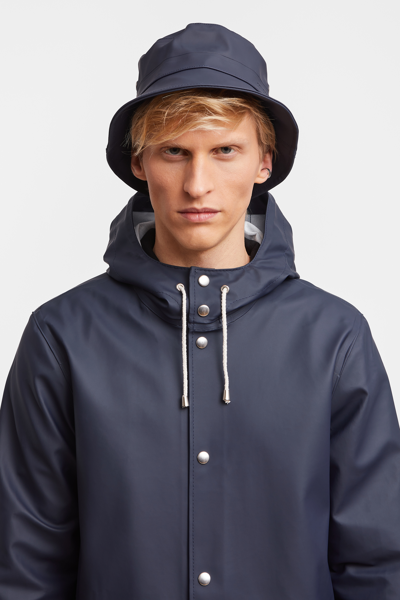 Shop Stutterheim Beckholmen Bucket Hat In Navy