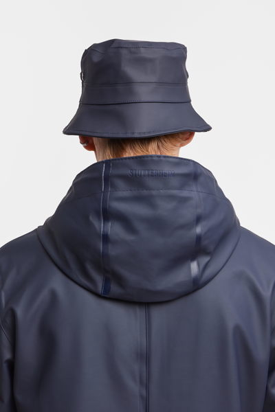 Shop Stutterheim Beckholmen Bucket Hat In Navy