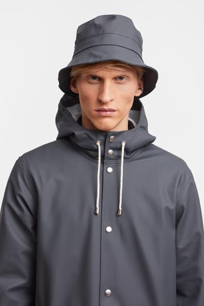 Shop Stutterheim Beckholmen Bucket Hat In Charcoal