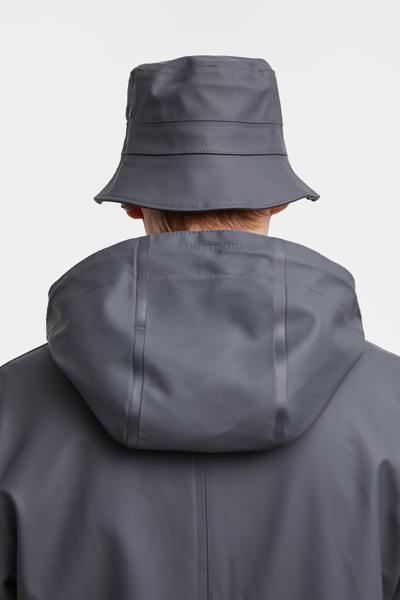 Shop Stutterheim Beckholmen Bucket Hat In Charcoal