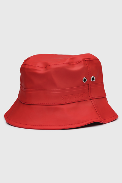 Shop Stutterheim Beckholmen Bucket Hat In Red