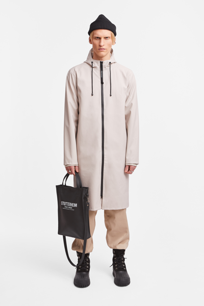 Shop Stutterheim Camden Parka In Light Sand