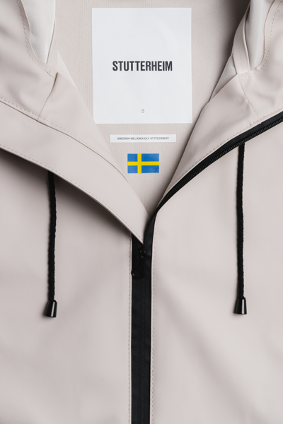 Stutterheim Camden Parka In Light Sand