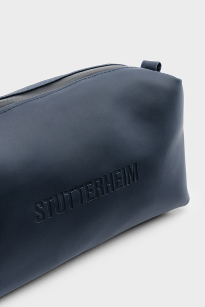 Stutterheim Container Small Wash Bag In Navy