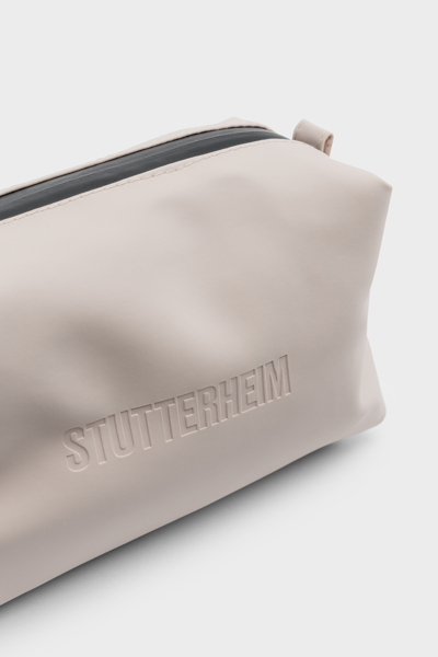 Stutterheim Container Small Wash Bag In Light Sand