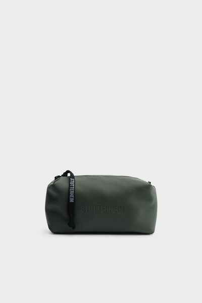 Stutterheim Container Small Wash Bag In Green