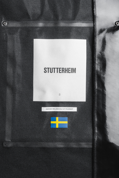 Shop Stutterheim Kista Opal Trench Coat In Black