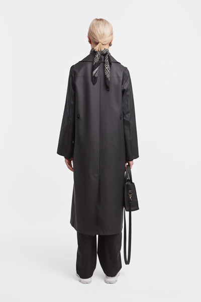 Stutterheim Mayfair Trench Coat In Black