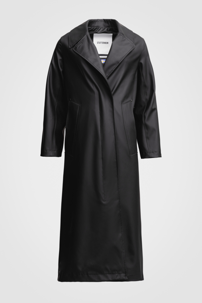 Shop Stutterheim Mayfair Trench Coat In Black