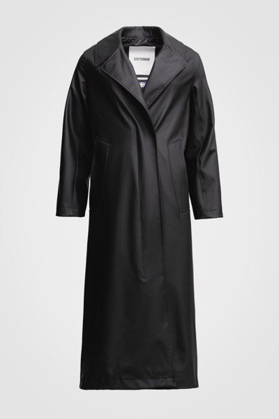 Stutterheim Mayfair Trench Coat In Black