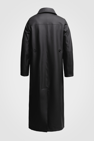 Shop Stutterheim Mayfair Trench Coat In Black