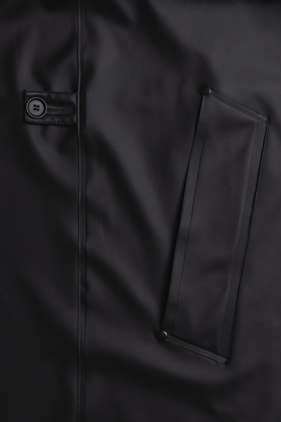 Stutterheim Mayfair Trench Coat In Black