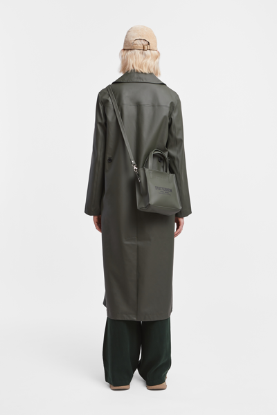 Shop Stutterheim Mayfair Trench Coat In Green