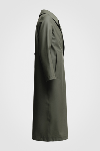 Shop Stutterheim Mayfair Trench Coat In Green