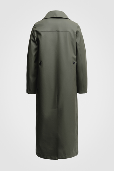 Shop Stutterheim Mayfair Trench Coat In Green