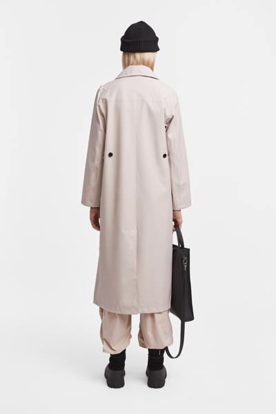 Stutterheim Mayfair Trench Coat In Light Sand