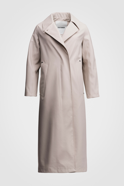 Shop Stutterheim Mayfair Trench Coat In Light Sand