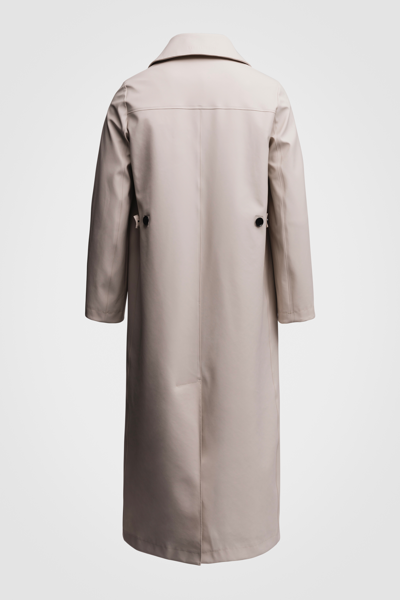 Stutterheim Mayfair Trench Coat In Light Sand