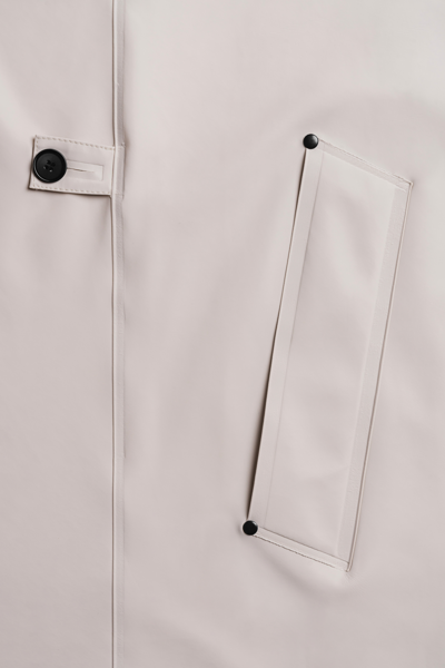 Stutterheim Mayfair Trench Coat In Light Sand
