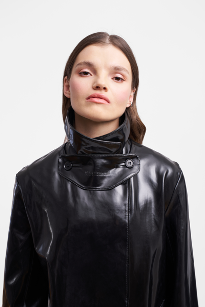 Stutterheim Mayfair Opal Trench Coat In Black