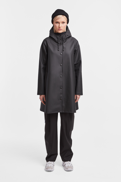 Shop Stutterheim Mosebacke Raincoat In Black