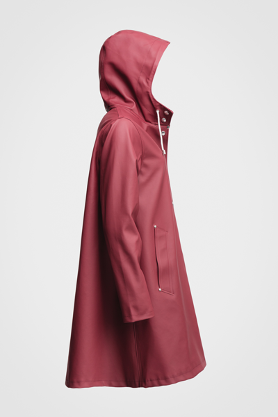 Stutterheim Mosebacke Lightweight Raincoat In Burgundy