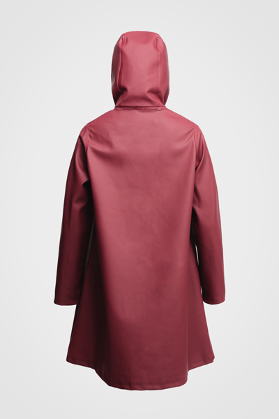 Stutterheim Mosebacke Lightweight Raincoat In Burgundy