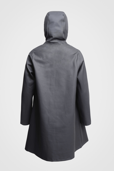 Stutterheim Mosebacke Raincoat In Charcoal