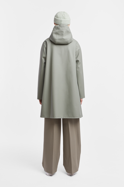 Stutterheim Mosebacke Raincoat In Khaki Green
