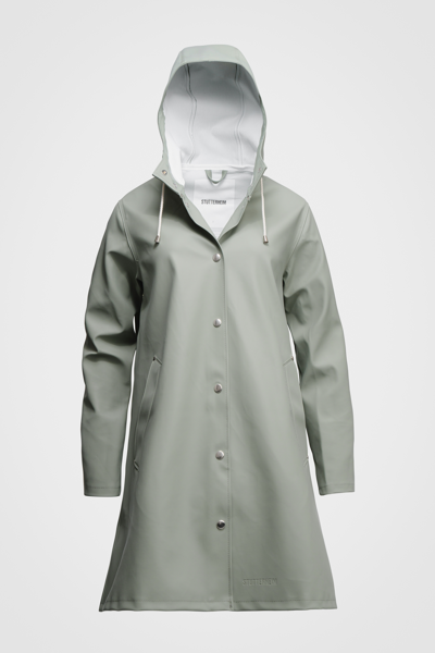 Stutterheim Mosebacke Raincoat In Khaki Green