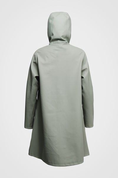 Stutterheim Mosebacke Raincoat In Khaki Green