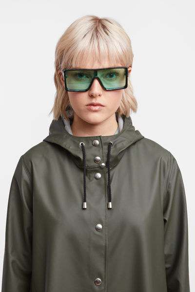 Shop Stutterheim Mosebacke Lightweight Raincoat In Green