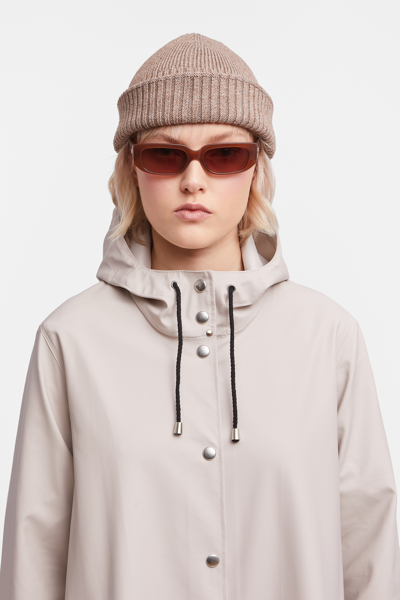 Stutterheim Mosebacke Lightweight Raincoat In Light Sand