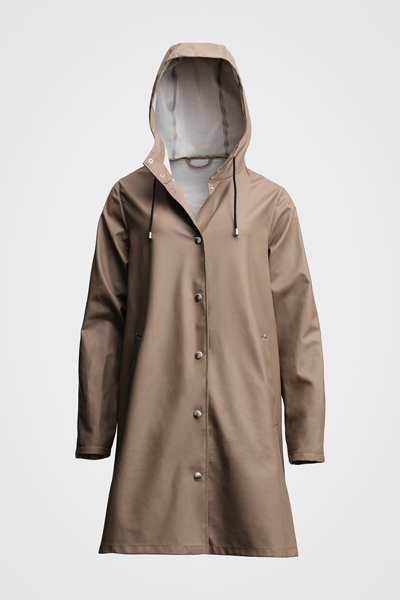 Shop Stutterheim Mosebacke Lightweight Raincoat In Mole