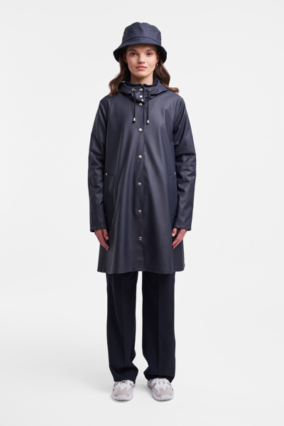 Shop Stutterheim Mosebacke Lightweight Raincoat In Navy