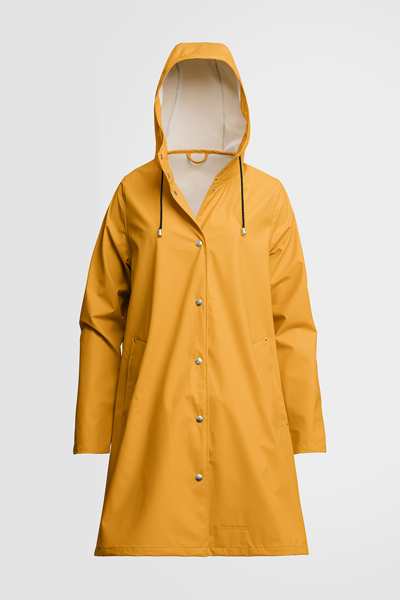 Stutterheim Mosebacke Lightweight Raincoat In Warm Honey