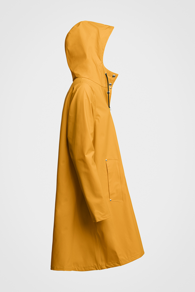 Stutterheim Mosebacke Lightweight Raincoat In Warm Honey