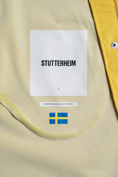 Stutterheim Mosebacke Lightweight Raincoat In Yellow
