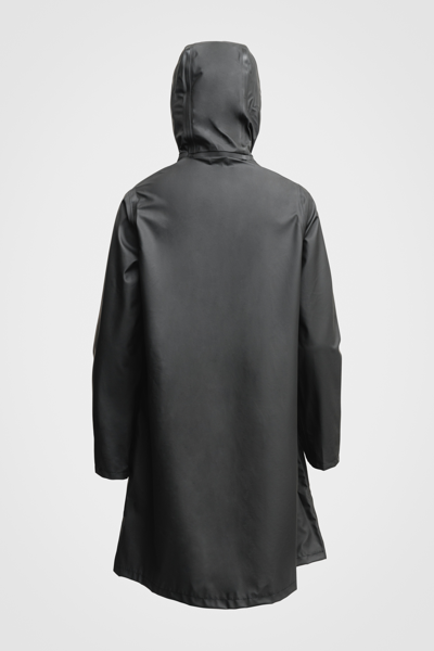 Stutterheim Mosebacke Lightweight Zip Raincoat In Black