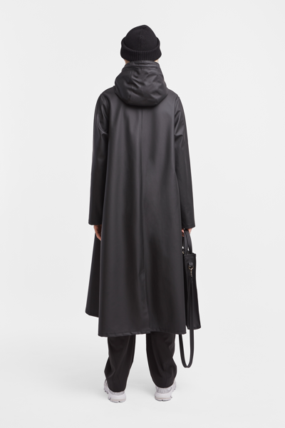 Stutterheim Mosebacke Long Raincoat In Black