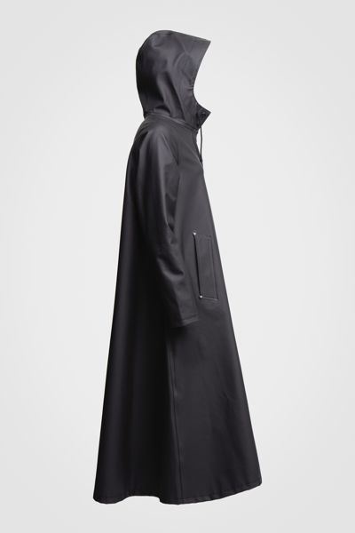 Stutterheim Mosebacke Long Raincoat In Black