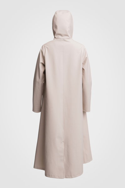 Shop Stutterheim Mosebacke Long Raincoat In Light Sand