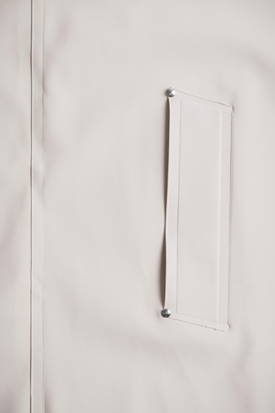 Stutterheim Mosebacke Long Raincoat In Light Sand