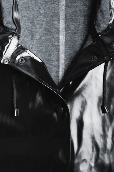 Stutterheim Mosebacke Long Opal Raincoat In Black