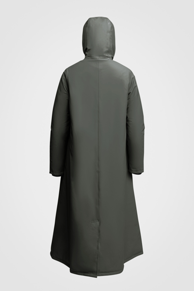 Shop Stutterheim Mosebacke Long Winter Jacket In Green