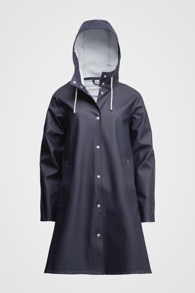 Stutterheim Mosebacke Raincoat In Navy