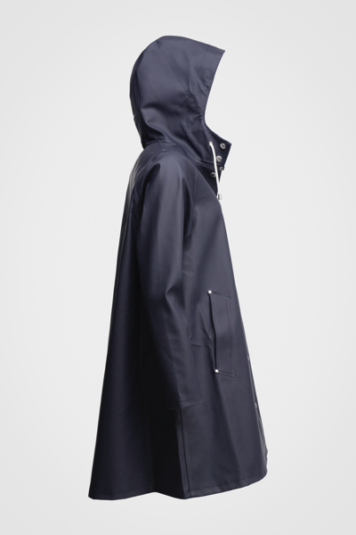 Shop Stutterheim Mosebacke Raincoat In Navy