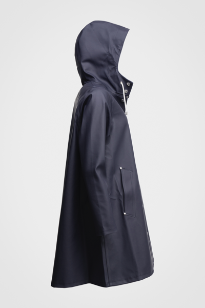 Stutterheim Mosebacke Raincoat In Navy