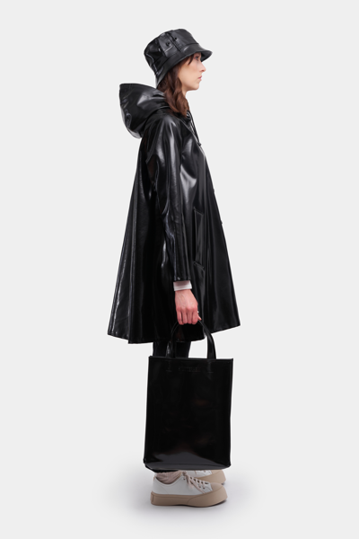 Shop Stutterheim Mosebacke Opal Raincoat In Black